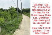 Đất Đẹp - Giá Tốt - Chính Chủ Cần Bán 2 Lô Vị Trí Đẹp Tại Xã Xuân Hưng, Xuân Lộc, Đồng Nai